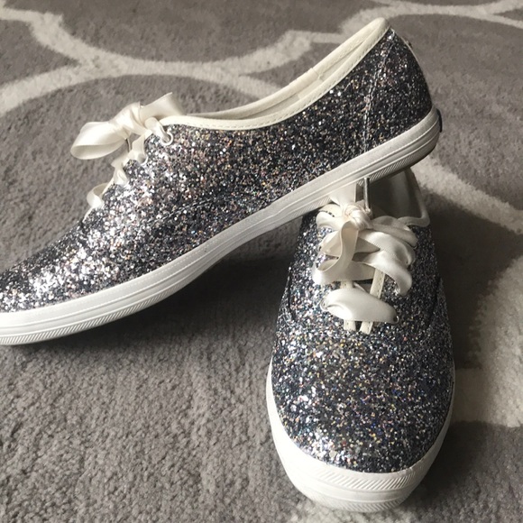 silver sparkle keds